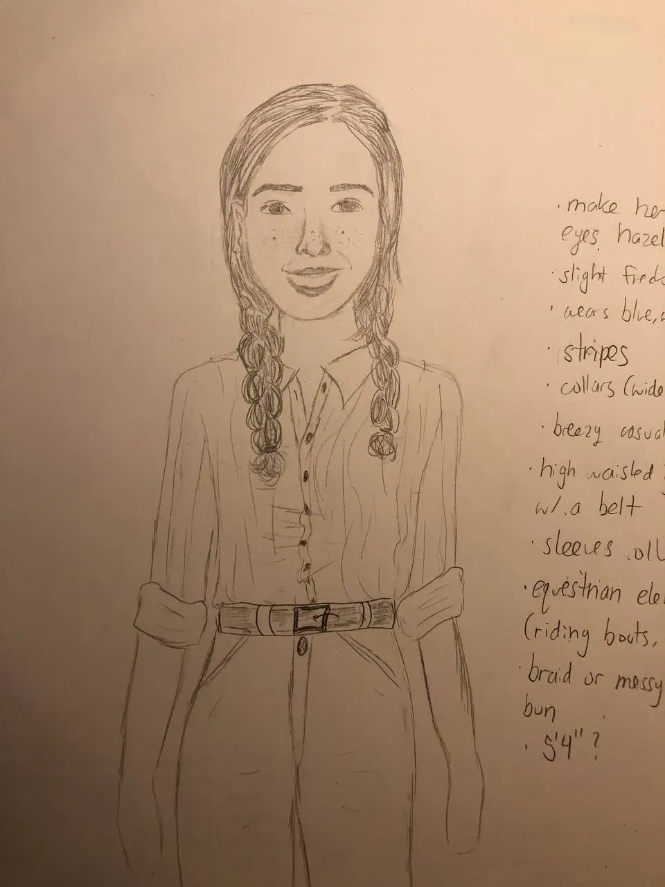 Reference for Paul and Young Betty (drawings by my sisters HAHA)